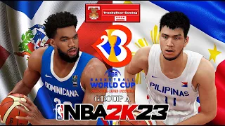 FIBA World Cup 2023 | Dominican Republic VS Gilas Pilipinas | NBA 2K23 PC Gameplay