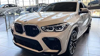 2022 BMW X6M (600HP SUV) in Alpine White Walkaround Review + Loud Exhaust Sound Revs