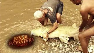 Jeremy Battles A Storm & Rising Water To Catch A Monstruous Giant Catfish | GOONCH | River Monsters