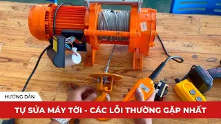 Các lỗi hay gặp của tời điện và cách sửa - Mua điều khiển tời điện