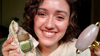 ASMR Friend Does Your Skincare 🐝 Fast & Aggressive (Layered Sounds)