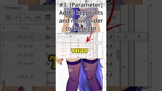 Make Anime Thigh Jiggle Physics in One Minute With Live2D UwU #shorts #animethighs #vtuber