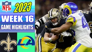 New Orleans Saints vs Los Angeles Rams Full Game WEEK 16 (12/21/2023) | NFL Highlights 2023