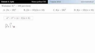 [Zad6] Matura próbna 7 marca 2012