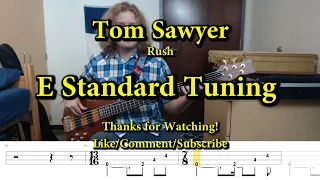 Tom Sawyer - Rush (Bass Cover with Tabs)