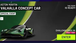 Asphalt 9 - Aston Martin Valhalla Concept Car Special Event - Cars Required - Stage 1 - TouchDrive