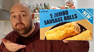 NEW JUMBO SAUSAGE ROLLS - Only 50p each - NEW ICELAND £1 RANGE - Food Review - AS GOOD AS GREGGS ???
