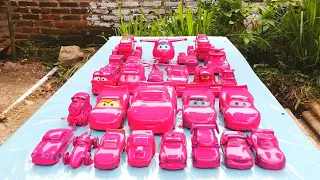 Clean up muddy minicar falling into the water & a convoys disney cars! Play in the garden #37