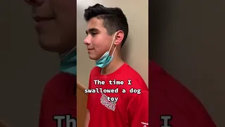 guy swallowed a dog toy