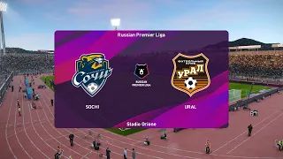 PES 2020 | Sochi vs Ural - Russia Premier League | 30/08/2020 | 1080p 60FPS