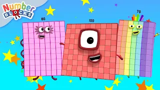 Learn To Count - Big Numbers! 1 Hour Compilation | 123 - Cartoon For Kids | Numberblocks