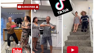 Moontellthat and dad dancing tiktok compilation videos. *Catch a vibe* *snack man* *Appetizer*