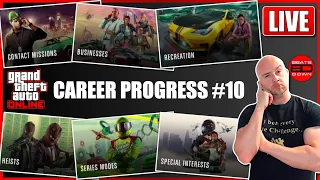 GTA Online Career Progress #10 Live Stream | Heist Elite Challenges and MORE!