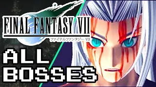 FINAL FANTASY 7 - All Bosses with Cutscenes (4K)