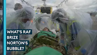 How the RAF uses a sealed bubble to transport people with infectious diseases