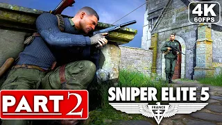 SNIPER ELITE 5 Gameplay Walkthrough Part 2 [4K 60FPS PC ULTRA] -  No Commentary (FULL GAME)