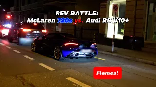 Supercar Action in Zurich! Rev Battle: McLaren 720s vs. Audi R8 V10+ | Mustang Breakdown & More!🔥