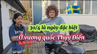 🇸🇪261/Làm đồ nướng ăn Mừng sinh nhật Vua/đi xem lễ hội đốt Lửa Quá Vui