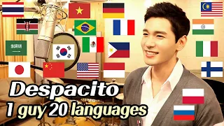 Despacito (Multi-Language Cover) 1 Guy Singing in 20 Different Languages - Travys Kim