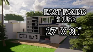 East face beautiful house walk through | 27' x 30' east face house as per vastu