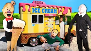 ROD and BALDI sells Ice Screams in REAL LIFE