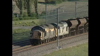 Class 37 thrash - ex-British Rail Type 3s at work in France, June 2000