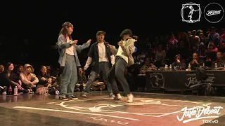 flap vs ReiNa&Rio【JUSTE DEBOUT TOKYO 2020】HIPHOP  BEST8