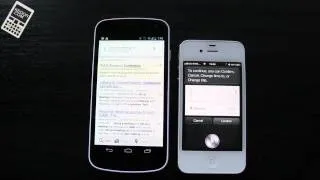 Siri vs Google Search (Jelly Bean)