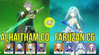 Alhaitham C0 Quickbloom & Faruzan C6 Main DPS | Spiral Abyss | Floor 12 | Genhsin Impact