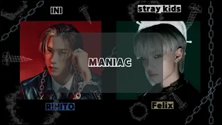 MANIAC【Stray Kids×INIcover(KCON JAPAN2023)】/歌詞/パート割