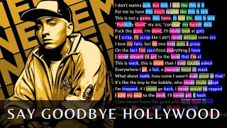 Eminem - Say Goodbye Hollywood | Rhymes Highlighted