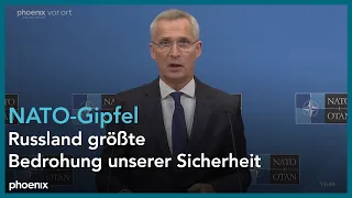 Jens Stoltenberg zum NATO-Gipfel in Madrid am 27.06.22