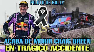 Muere el piloto CRAIG BREEN en un Tragico Accidente en polonia durante un test para Rally de Croacia