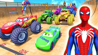 GTA 5 SPIDER-MAN 2, POPPY PLAYTIME, SONIC Join in Epic New Stunt Racing #970