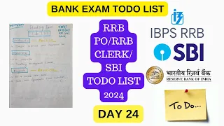 RRB PO+ RRB Clerk Todo list 2024 DAY-24 ✅