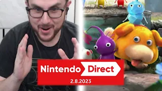 Nintendo Direct 2/8/23 Reaction! Pikmin 4, Professor Layton, Kirby Ports, and more!