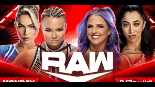 WWE Raw Candice LeRae and Indi Hartwell vs. Maxxine Dupri and Ivy Nile Full Match
