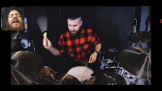 J Bowles Reacts - Thru Our Scars Drum Cam