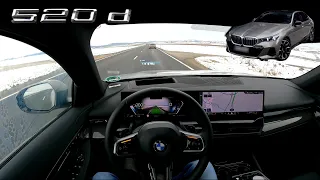 2024 BMW 520d xDrive Mild Hybrid POV Test Drive (G60)