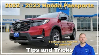 2022 - 2023 Honda Passport Tips and Tricks