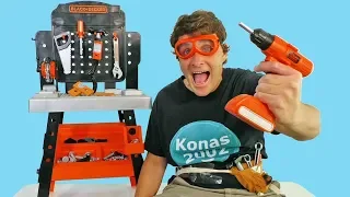 Black & Decker Toy Tools ! || Toy Review || Konas2002