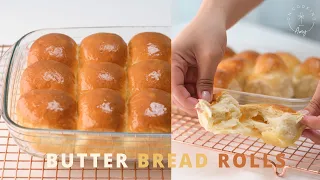 牛排館必吃的 奶油小餐包 Butter bread rolls recipe ASMR