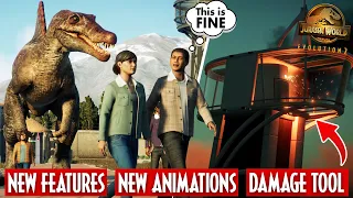 FULL FREE UPDATE 7 SHOWCASE: MARINE SOCIAL ANIMATIONS & NEW Features! | Jurassic World Evolution 2