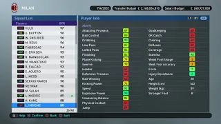 Pes 2019 master league future ratings