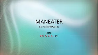 Maneater by Hall and Oates - Easy Acoustic Chords and Lyrics