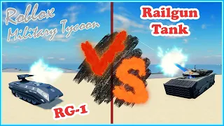 Railgun Tank, How Much Better Than RG1? Military Tycoon Roblox