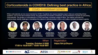 WEBINAR | Corticosteroids for COVID-19 treatment in Africa