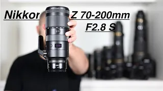 Nikon Z 70-200mm F2.8 VR S. A quick look with Size comparisons.