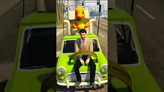 GTA V : SPIDERMAN SAVES MR BEAN🥺|| #shorts