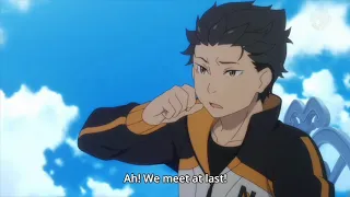 Subaru meet the witch of pride, wrath and gluttony - Re Zero Season 2 episode 9